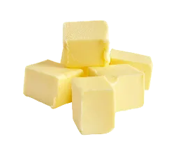 Cubes of butter