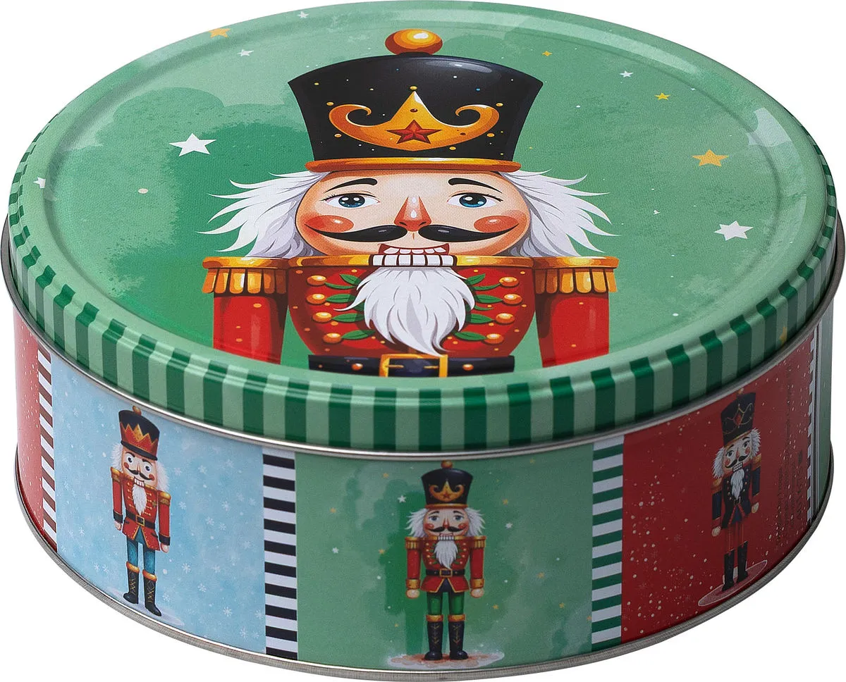 Nutcracker cookie tin, 150 g, design 1 of 3