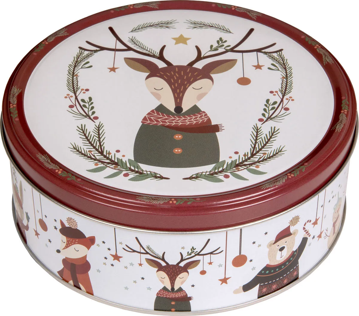 Winter Woodland cookie tin, 150 g, design 1 of 5