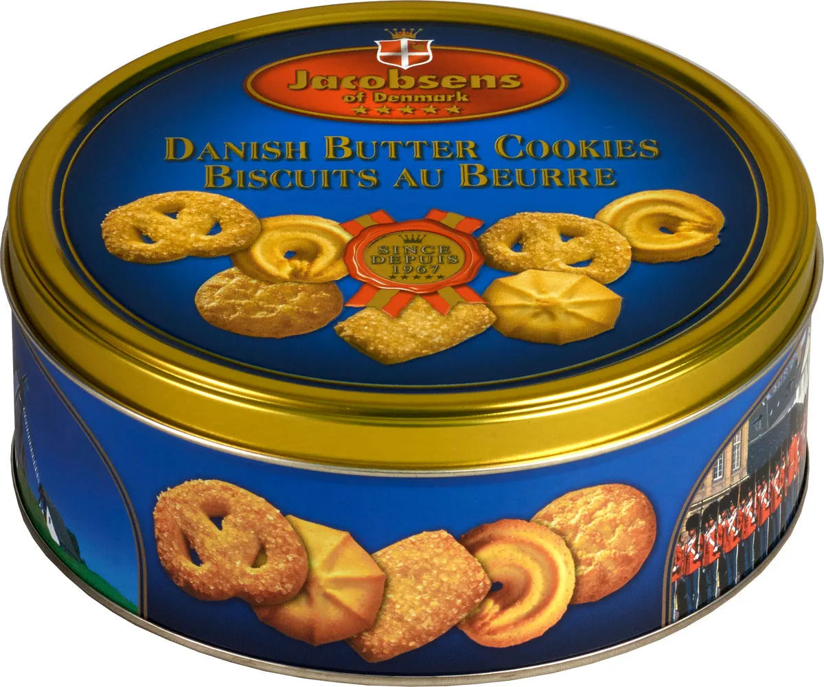 Jacobsens Danish butter cookies, 150 g, 139 mm tin