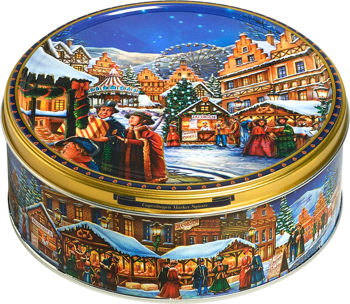 Copenhagen Market Square cookie tin, 150 g