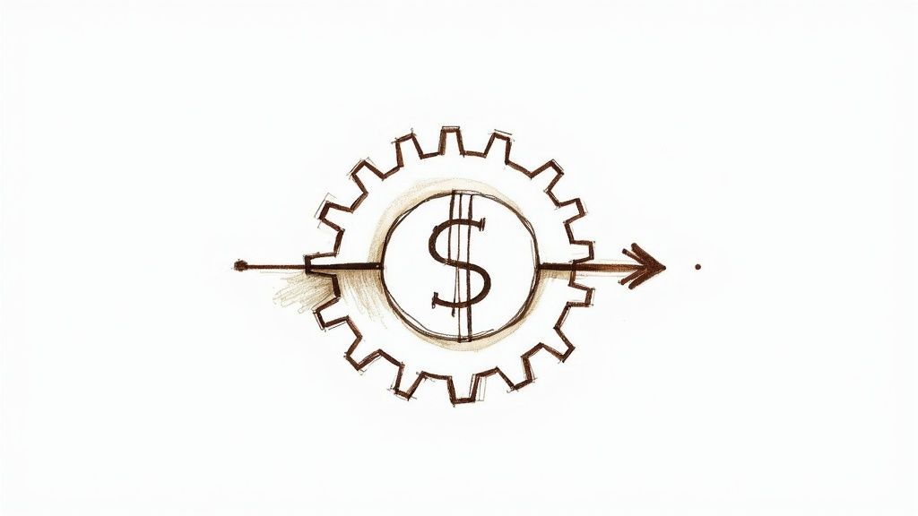 A visual representation of the complexities and challenges of marketing ROI measurement.