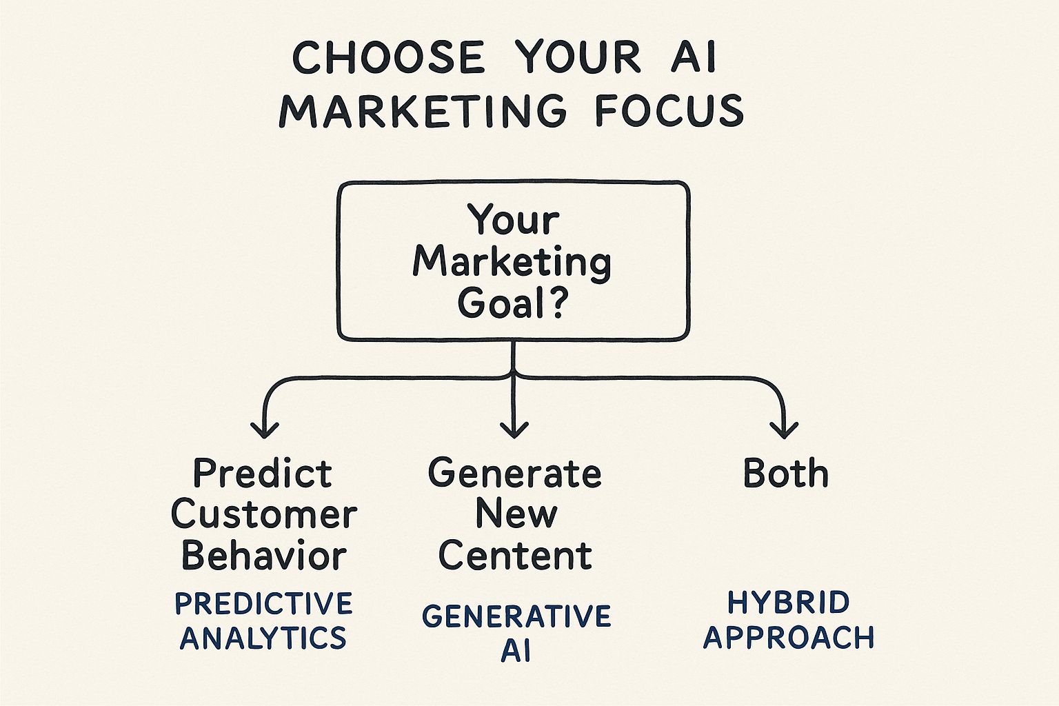 Infographic about how to use ai in marketing
