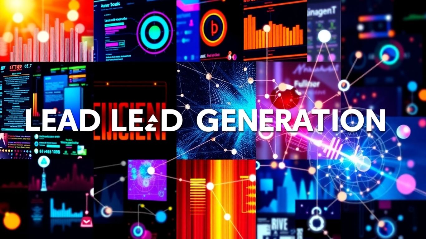 Digital interfaces for lead generation platforms.