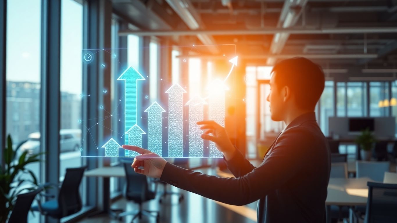 Automated lead generation growth concept