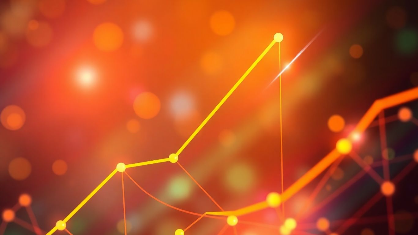 Abstract growth and connection visual for demand generation.