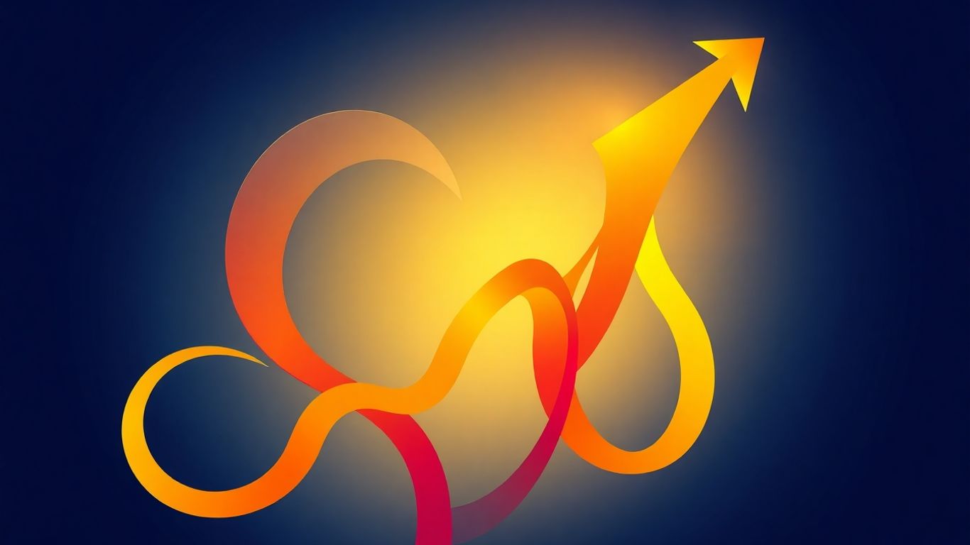 Demand generation marketing growth path abstract shapes