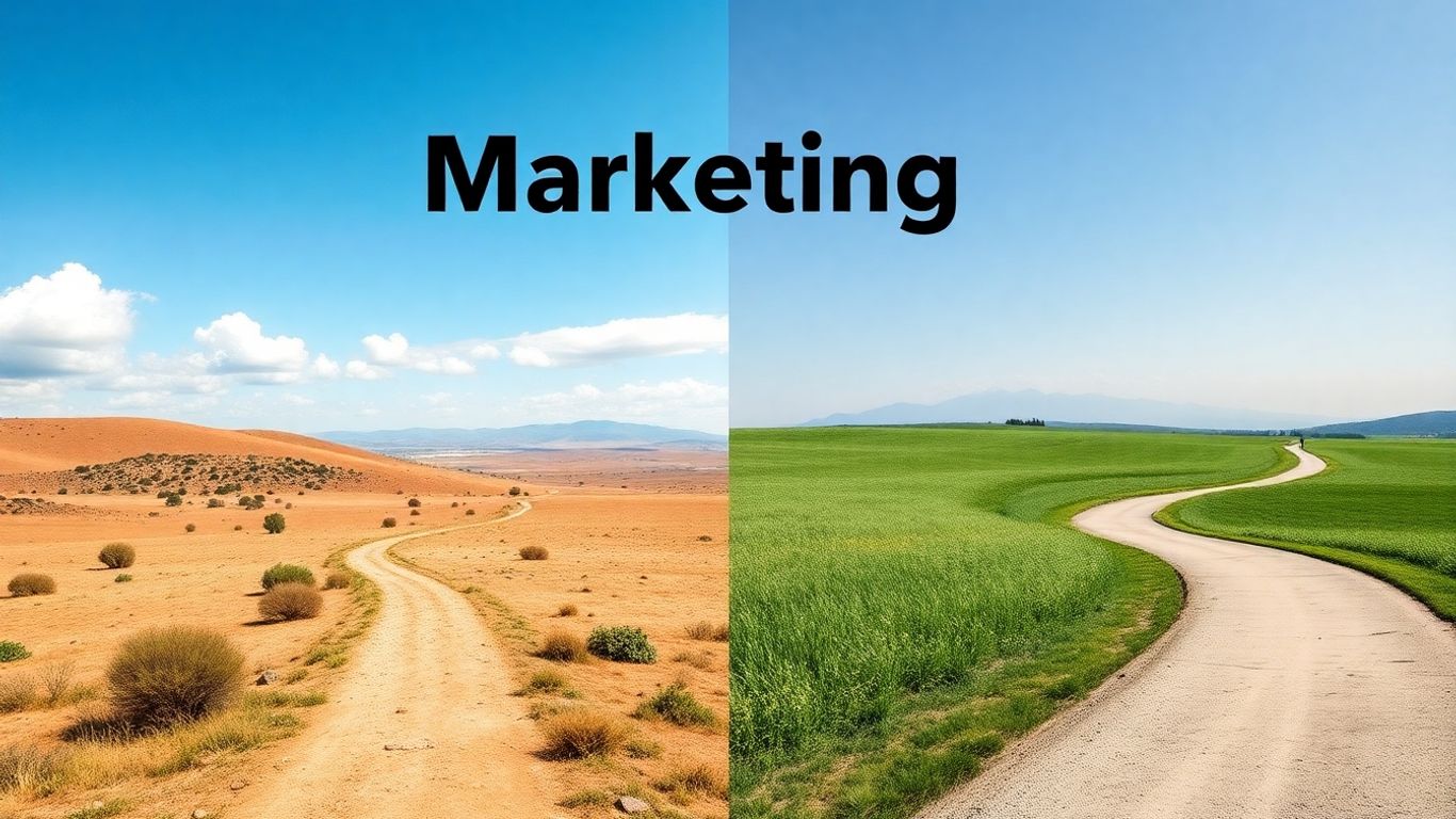 Marketing paths diverging and converging