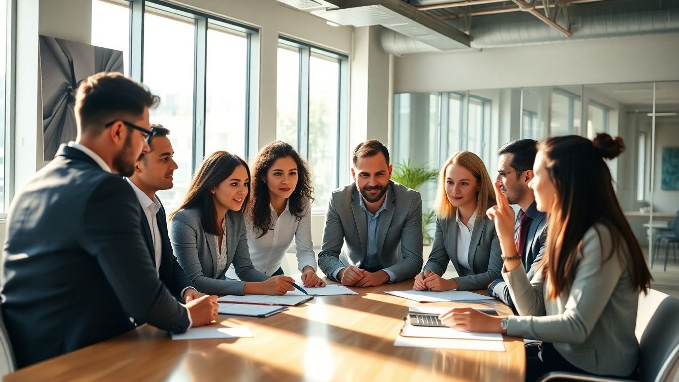 Team strategizing for demand generation growth.