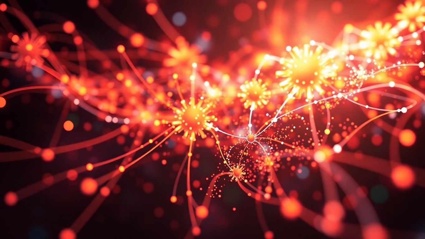 Abstract visual of lead demand generation growth and connection.