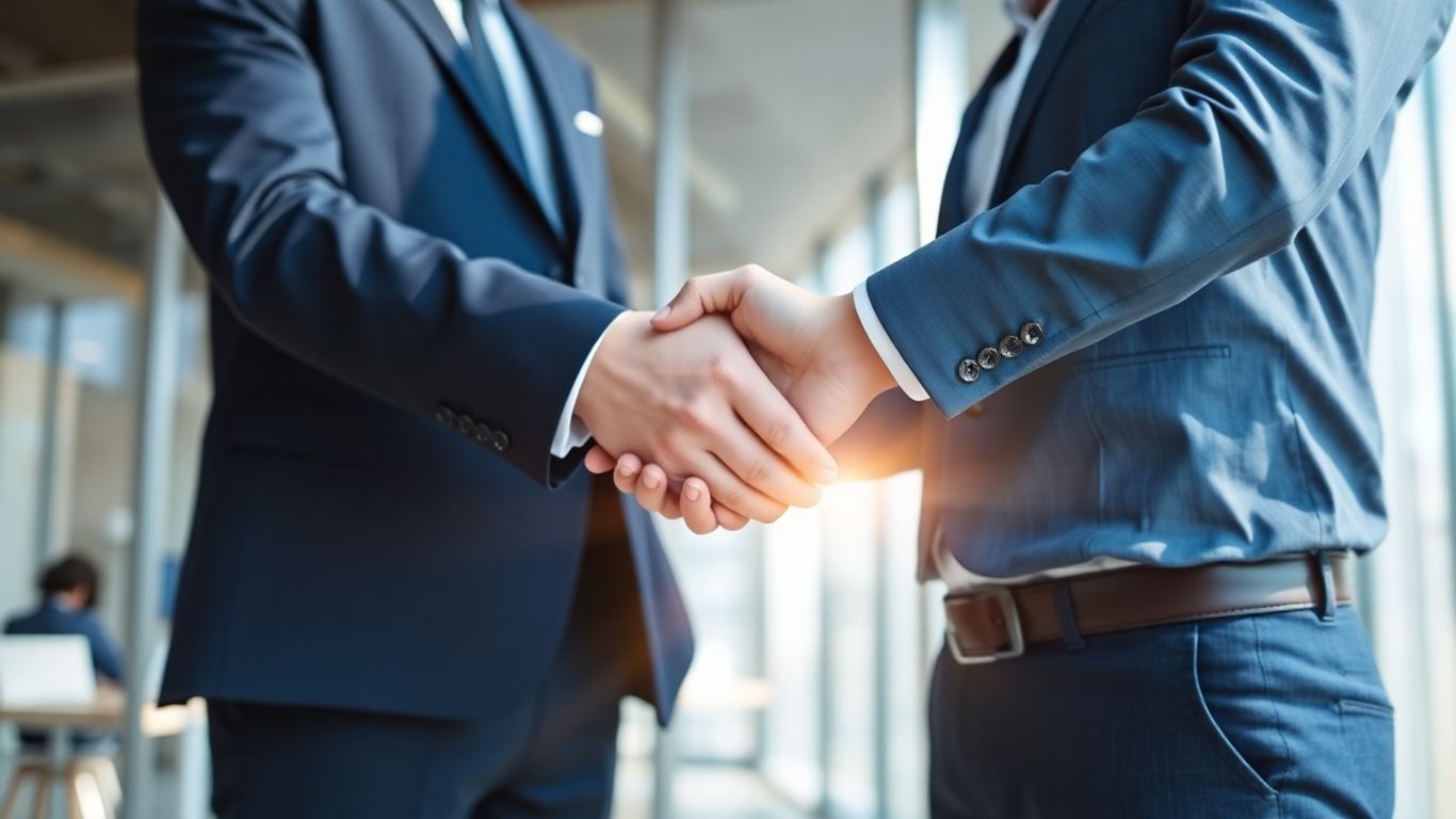 Handshake symbolizing mortgage lead generation partnership.