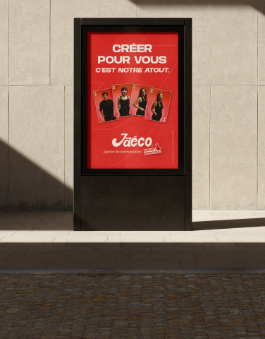 Mock-up d’une affiche issue de notre campagne déployée dans les rues de Périgueux. 