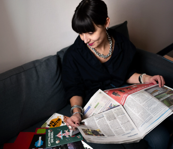 Photographie de Julie Aparicio, directrice de l'agence Jaéco
