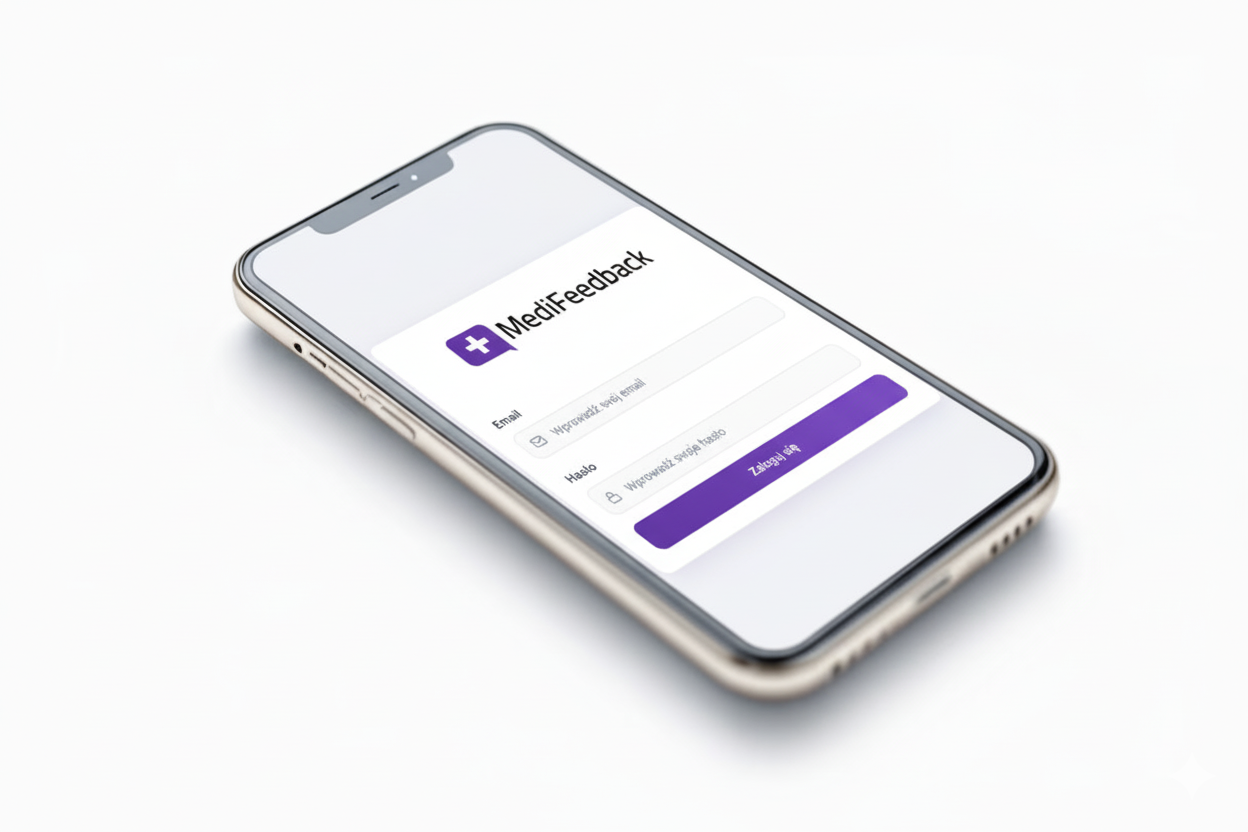 image of smartphone with company app interface