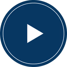 Bouton circulaire bleu foncé avec une icône blanche de lecture en triangle au centre.
