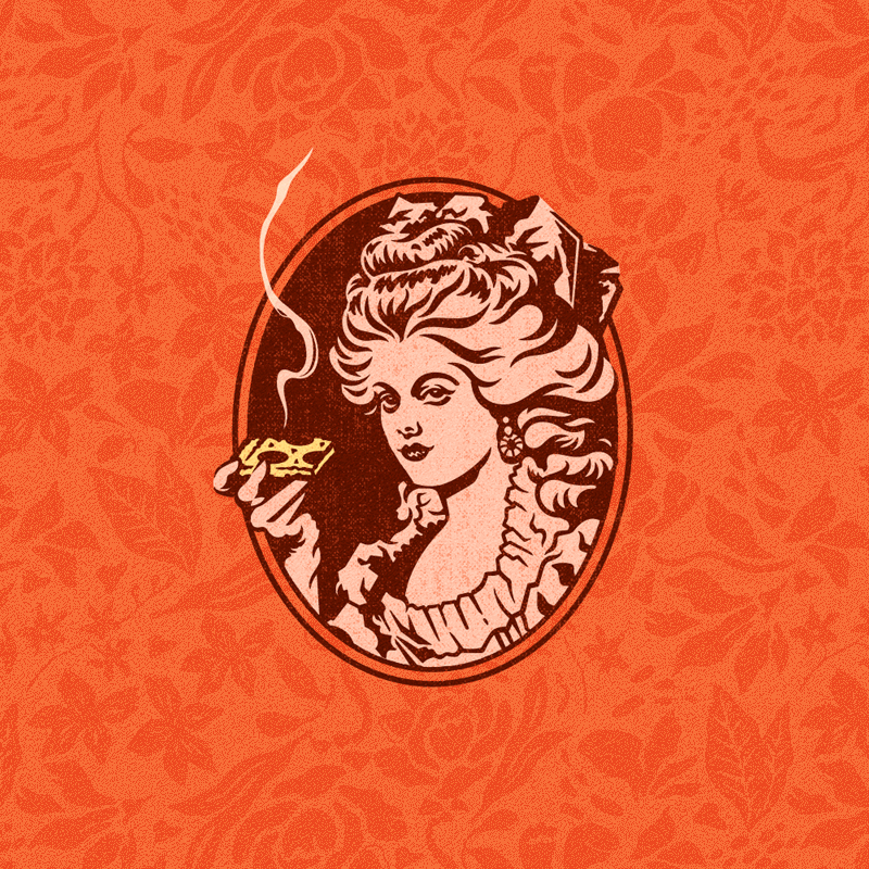 Fancy pizza illustration