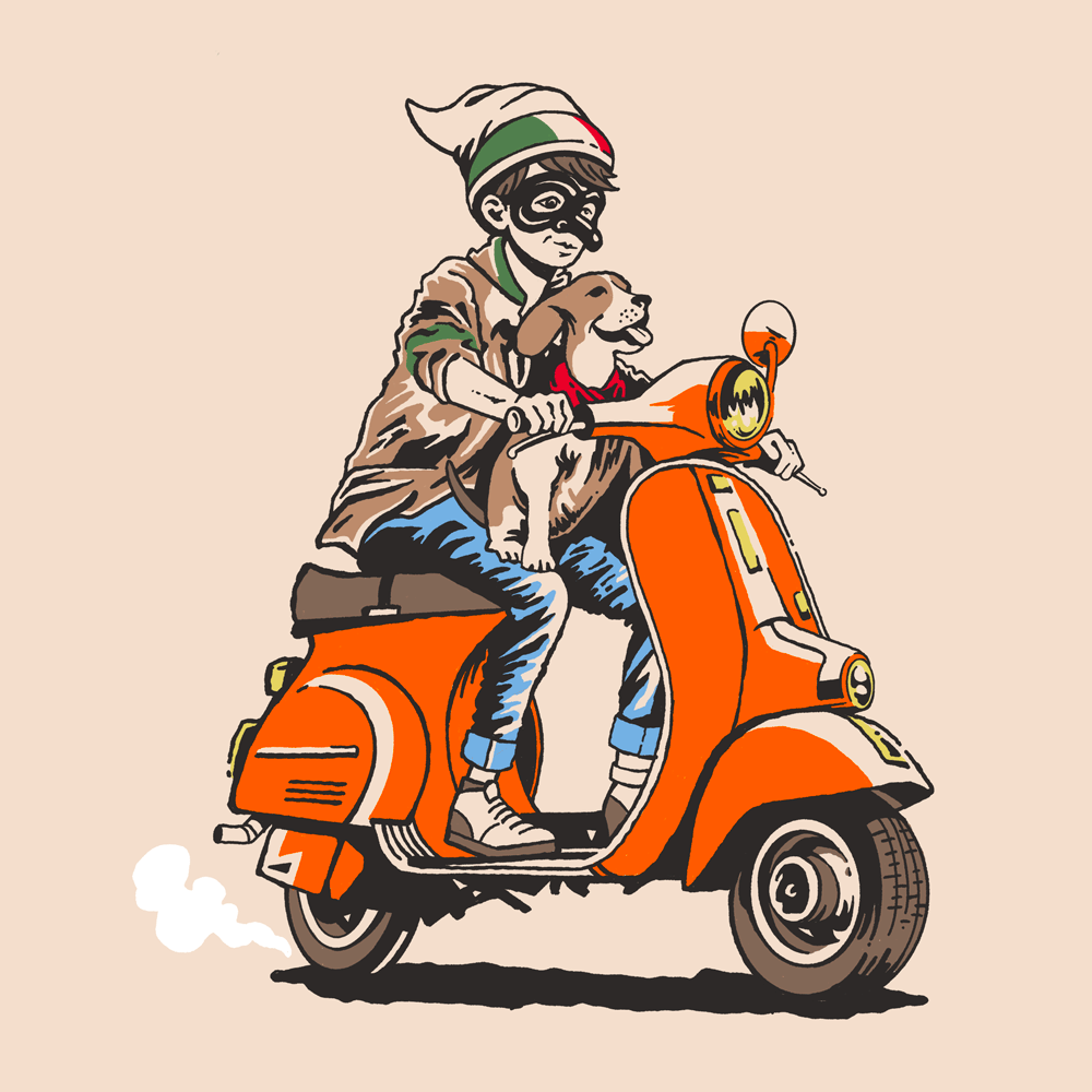 Neapolitan pizza mascot