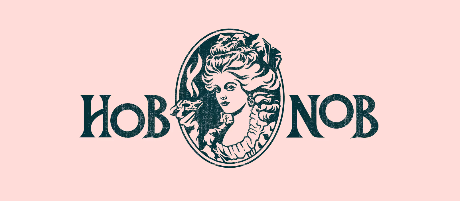 HobNob Pizza illustrated logo