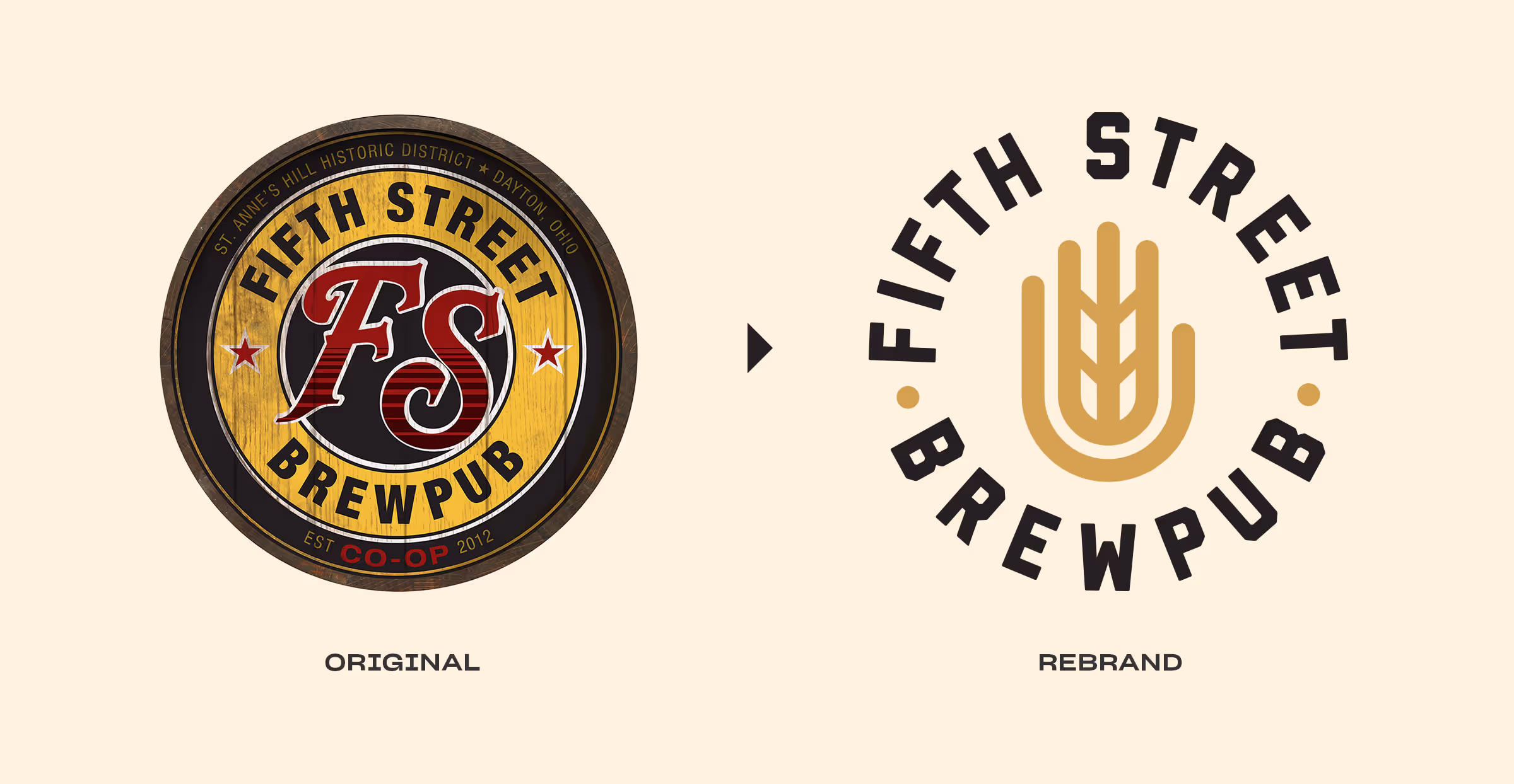Fifth Street Brewpub logo explained