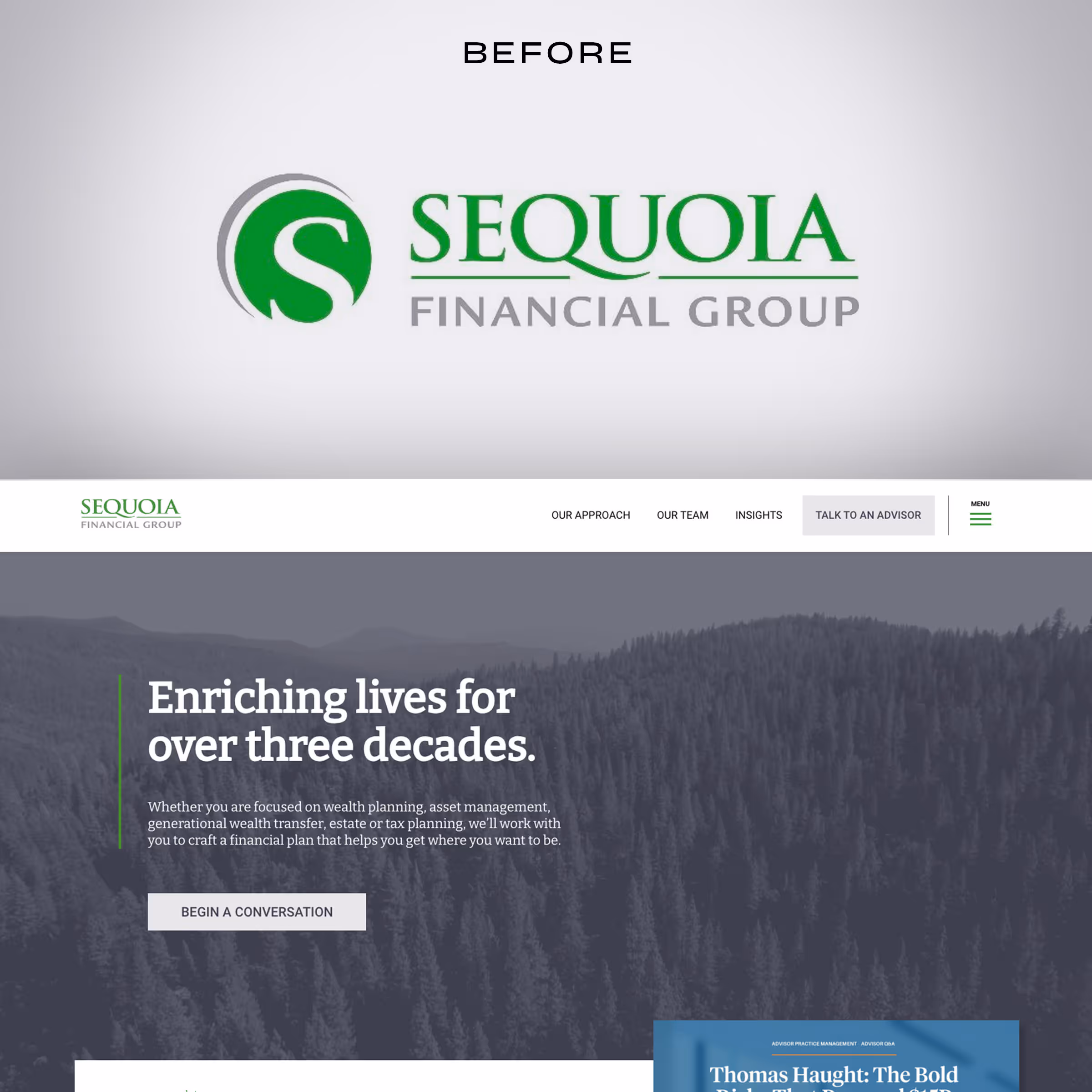 Sequoia Financial Group previous branding