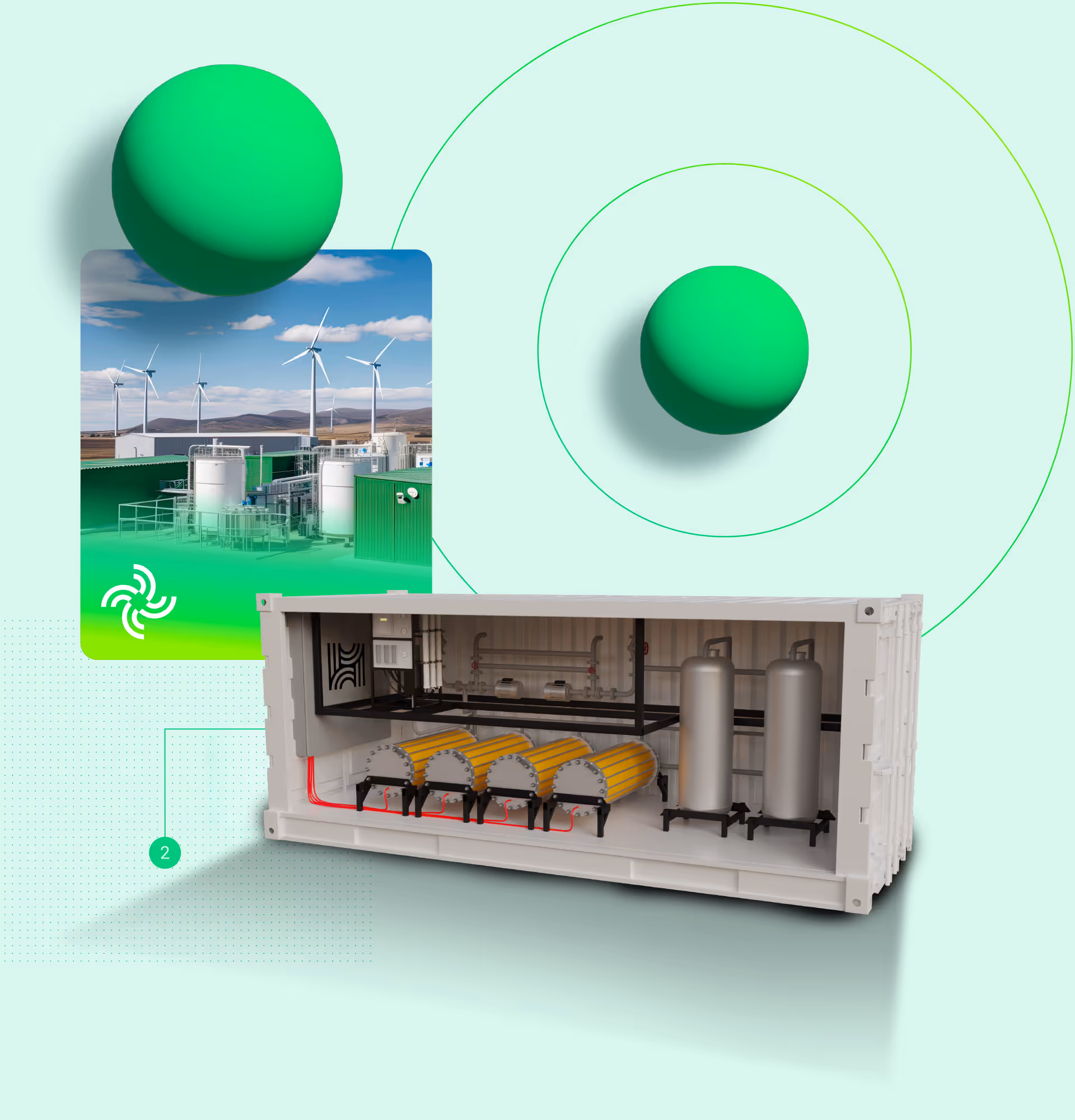 Power to Hydrogen graphic elements