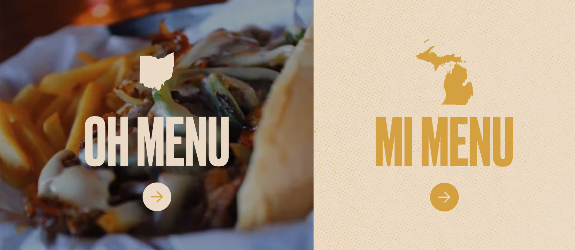 Old Bag of Nails web menu