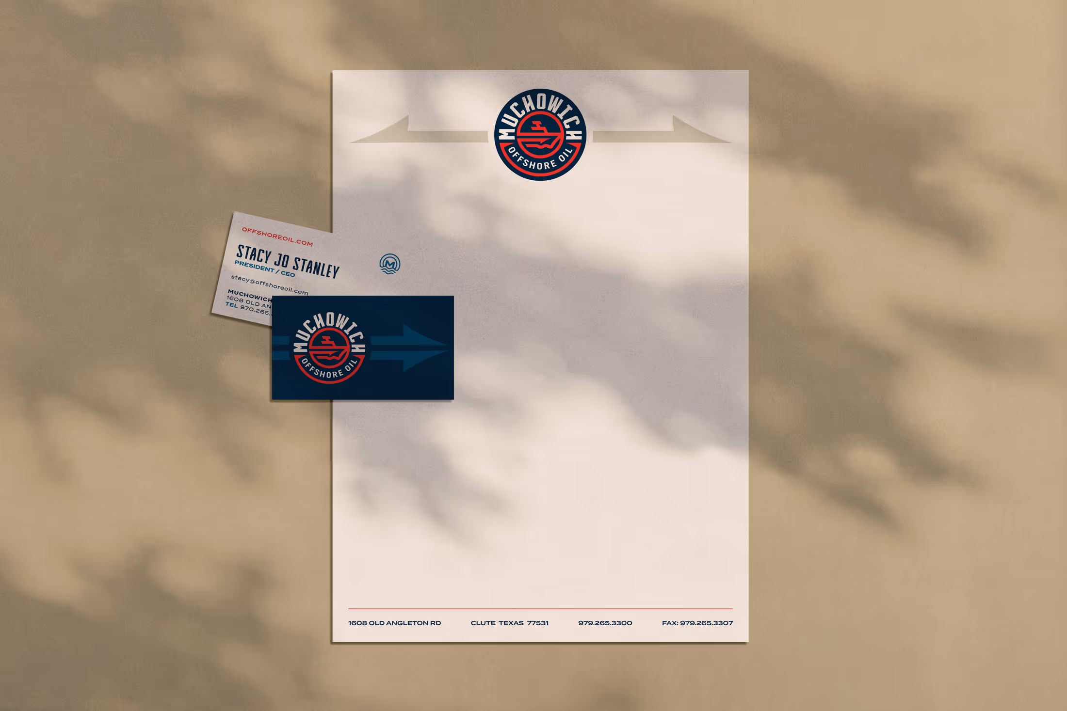 Muchowich Offshore Oil stationery