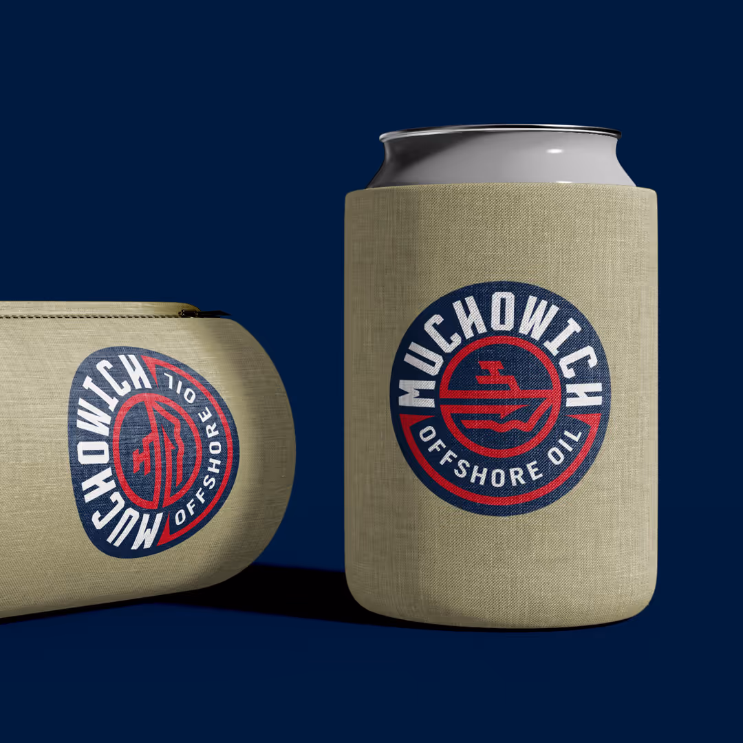Muchowich Offshore Oil koozie