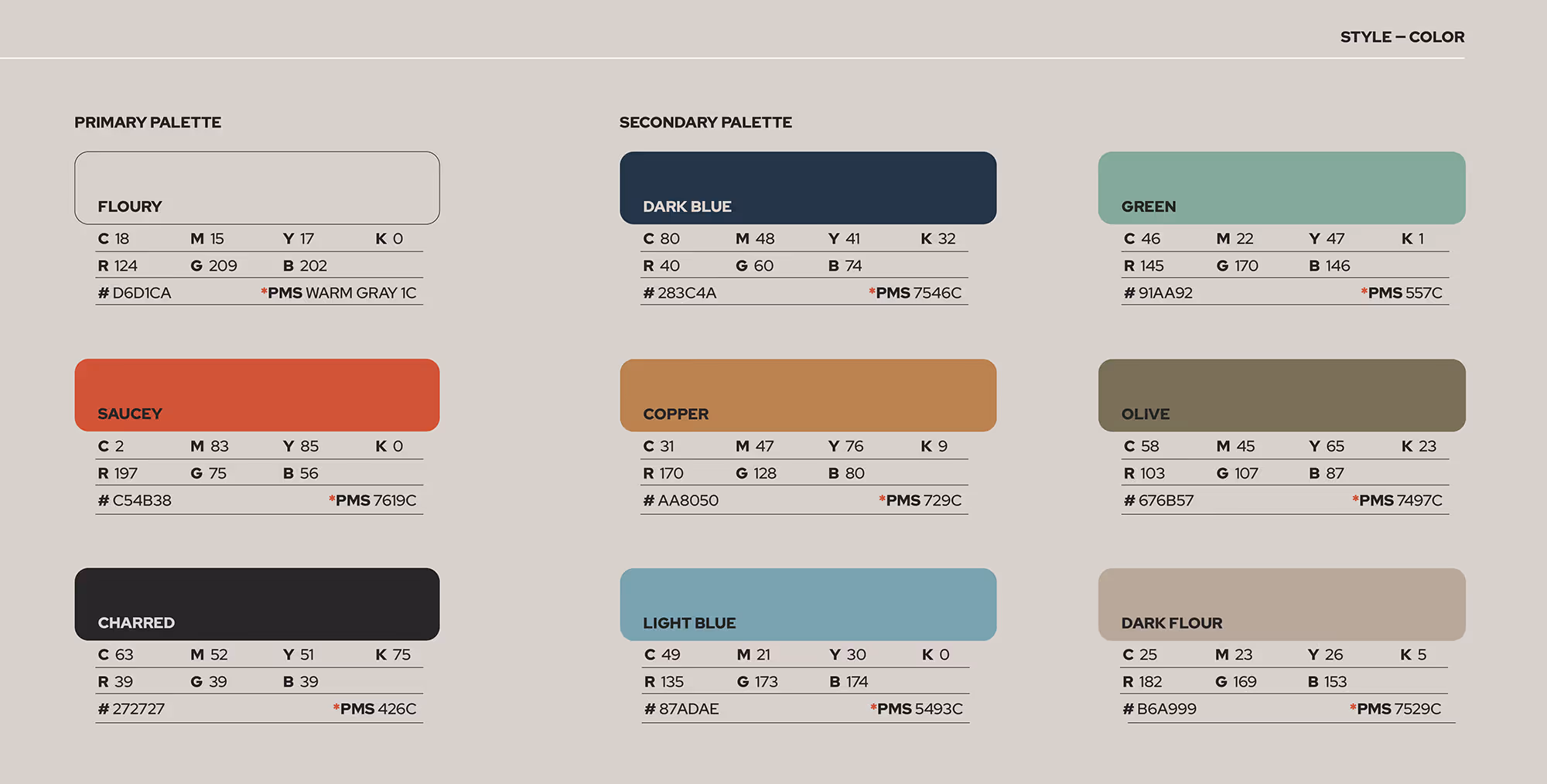 Old Scratch Pizza colors