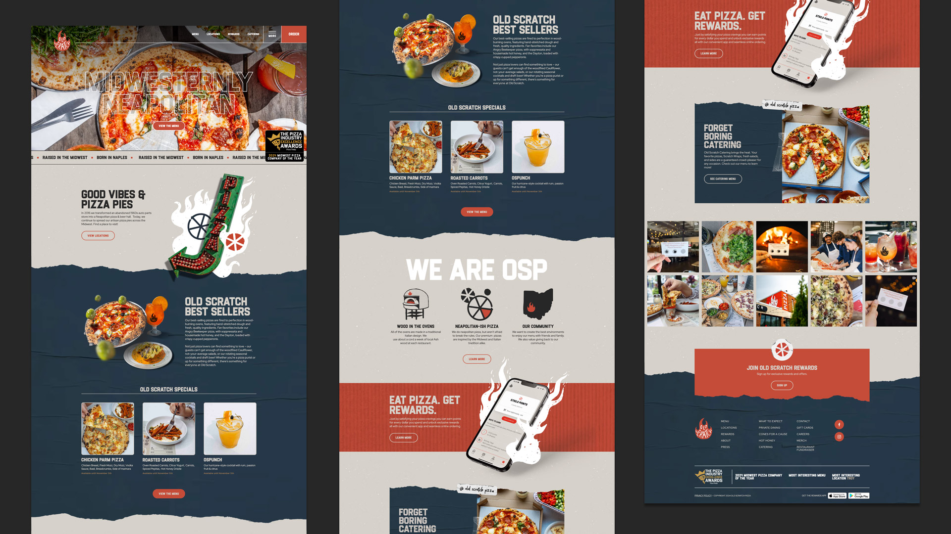 Old Scratch Pizza web