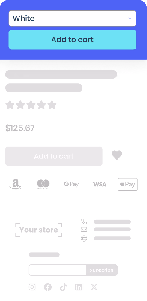 Sticky Add to Cart app screenshot / preview