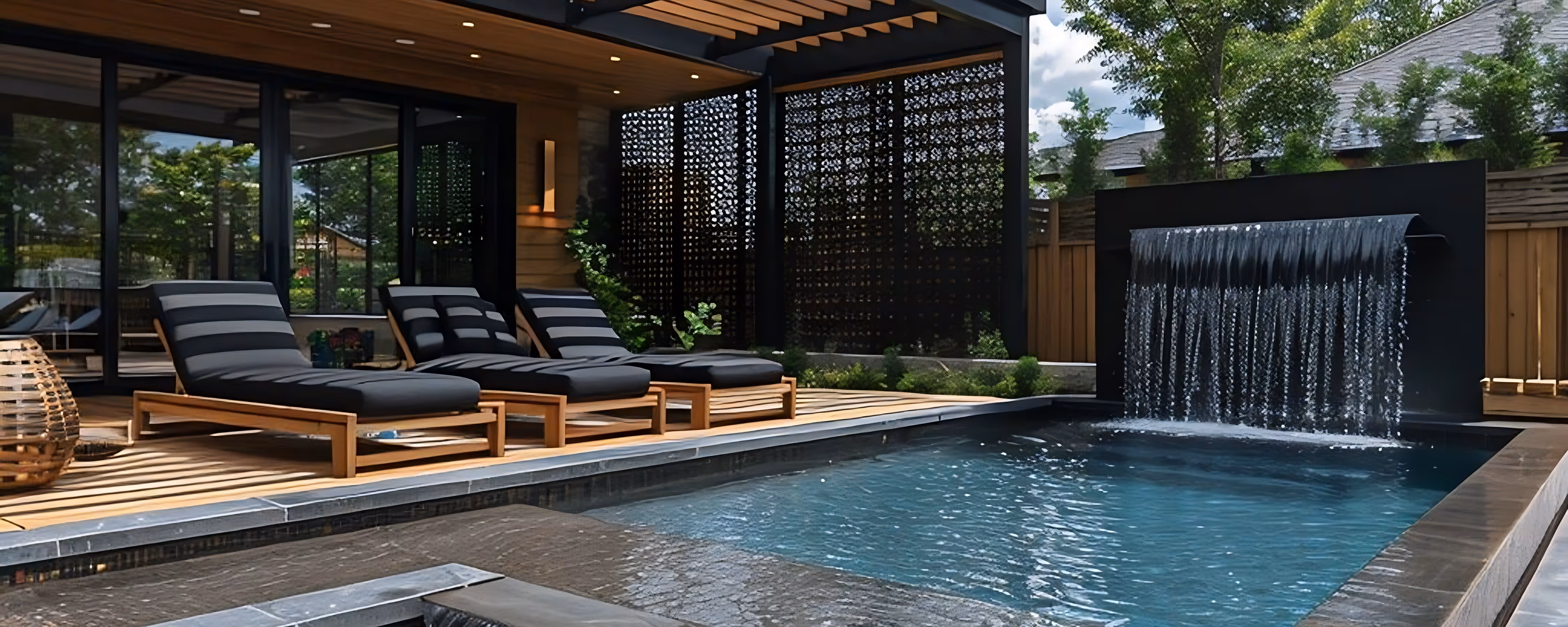 Wood Sub Slats Silhouette Panel Wall