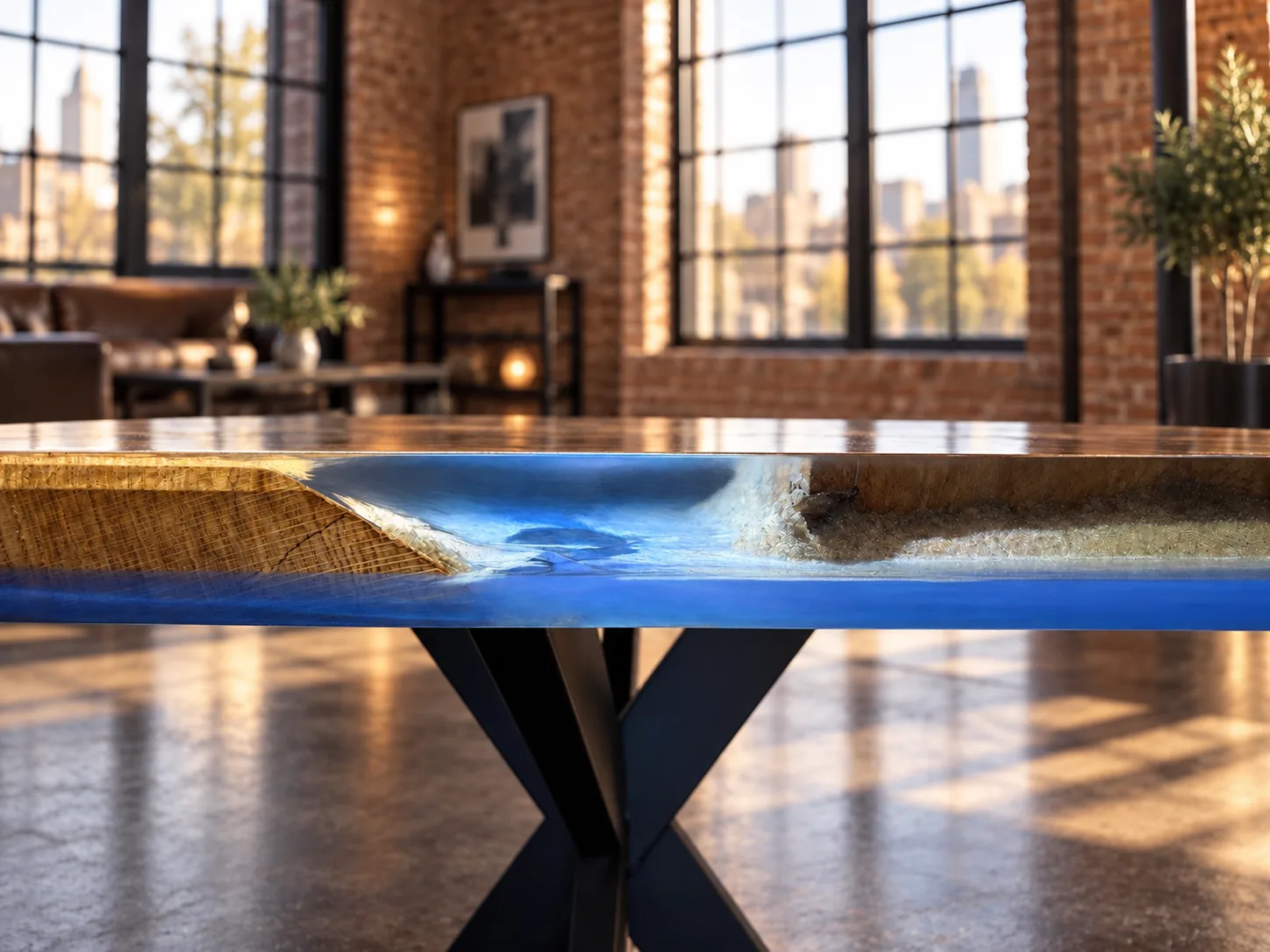 river-table-eiche-blaues-epoxidharz-kante