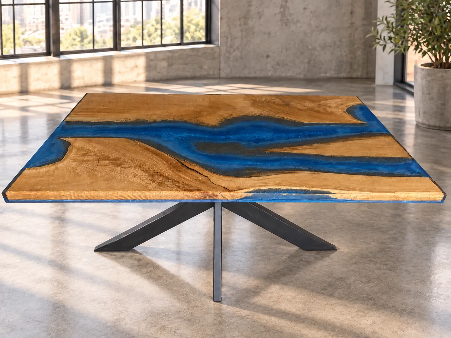 river-table-eiche-blaues-epoxidharz-kante