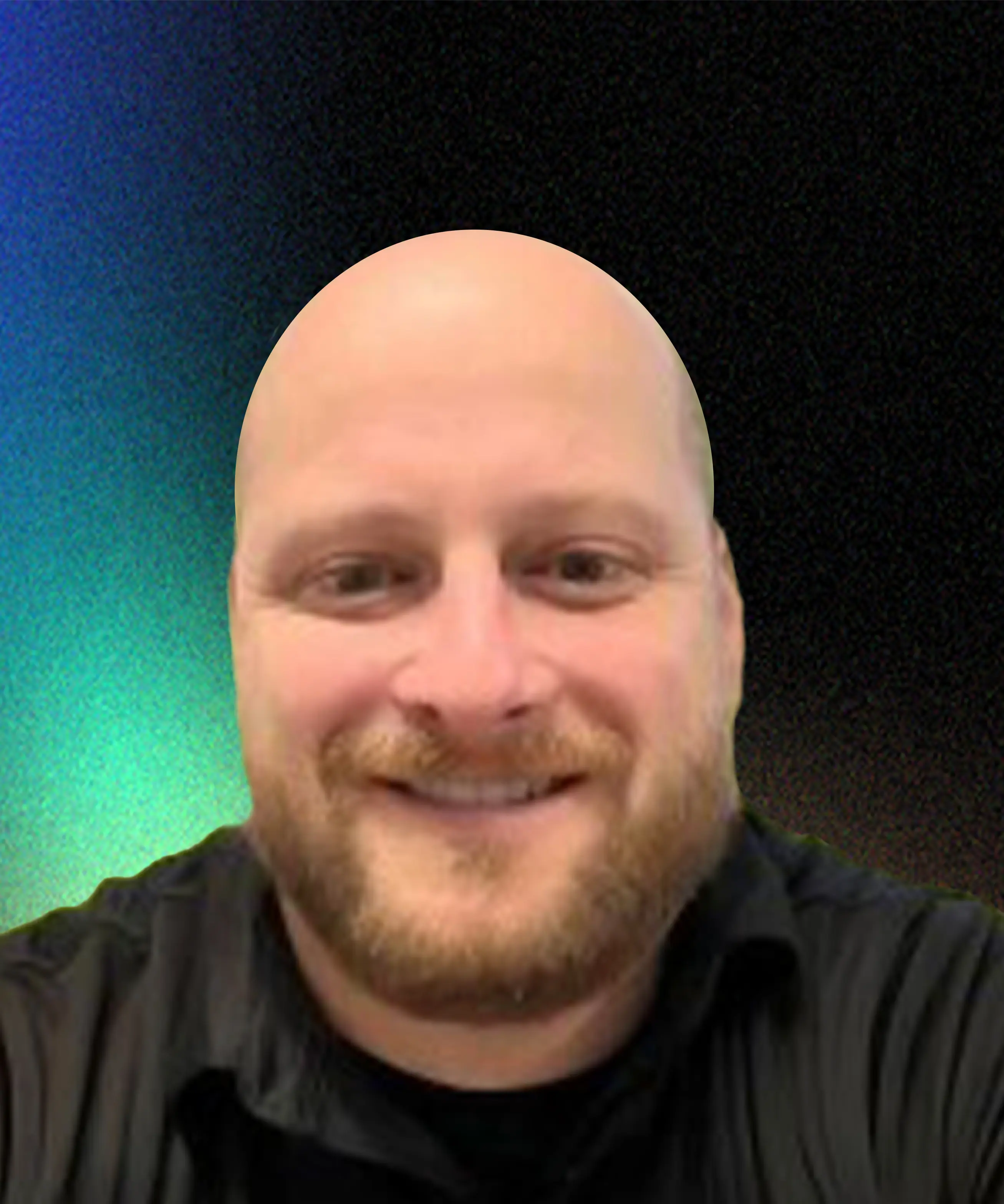 a man smiling for the camera