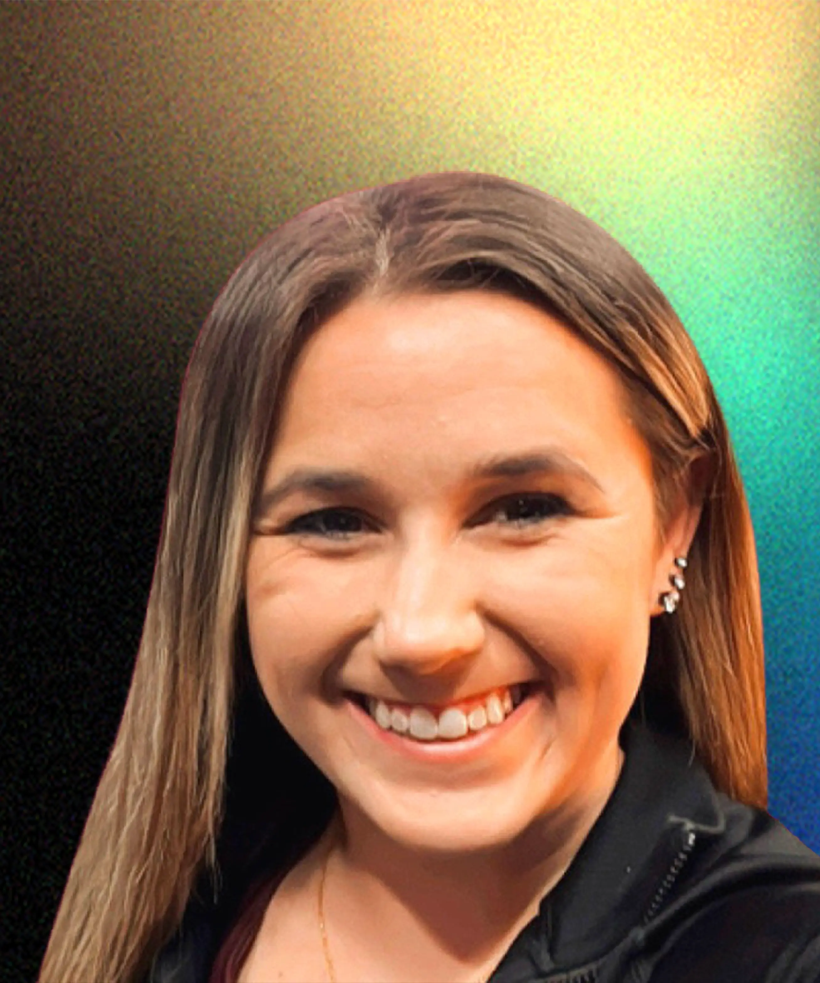 a woman smiling at the camera