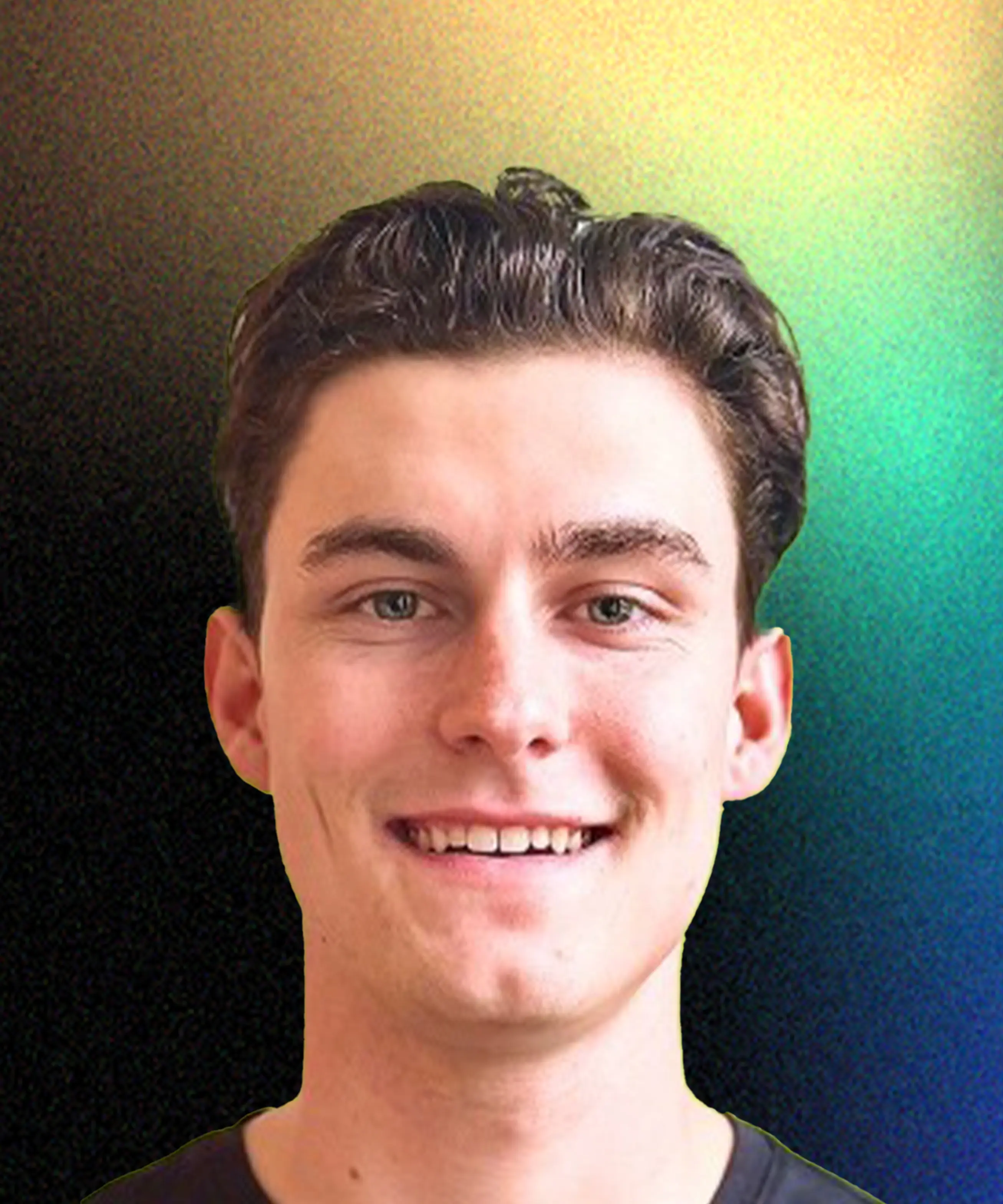 a man smiling at the camera