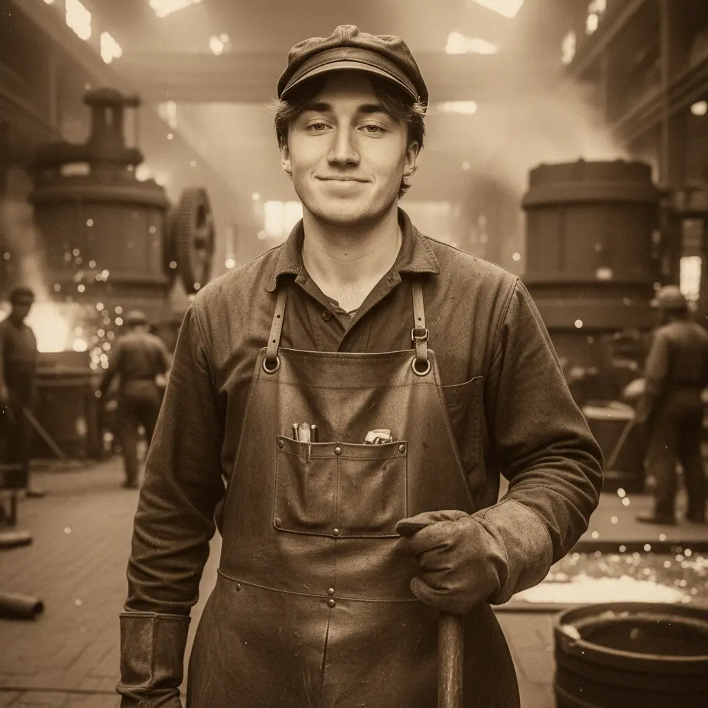 a man in a factory