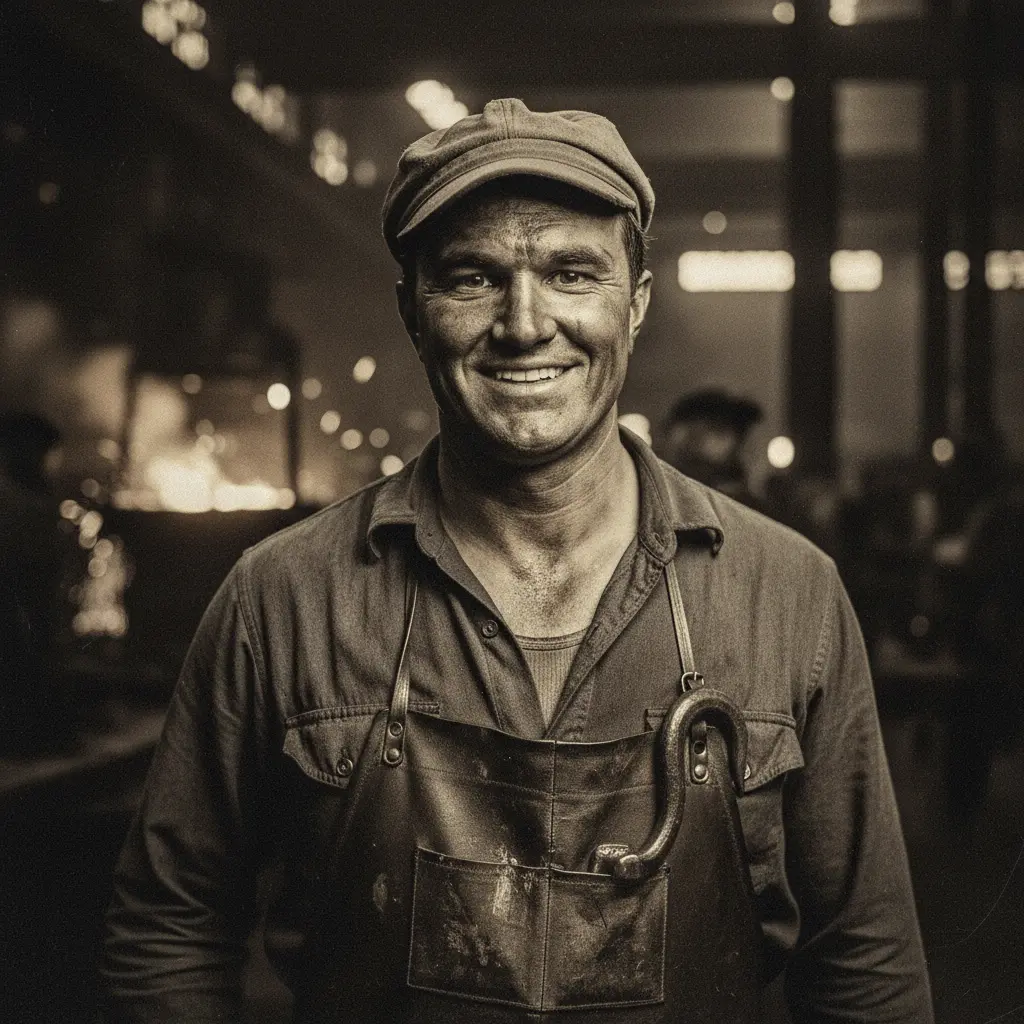 a man smiling at the camera
