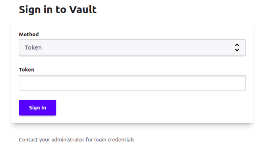 Vault Web UI Overview 2