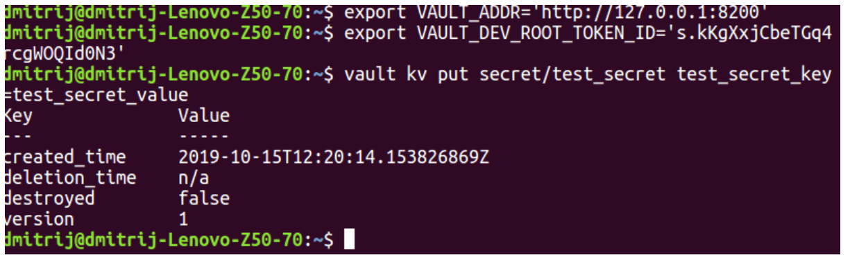 Basic Work with Secrets 2