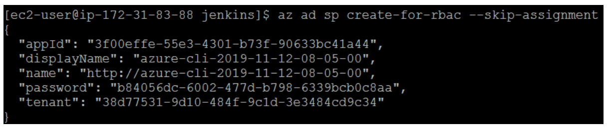 Create Jenkins credential for ACR1
