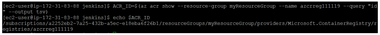 Create Jenkins credential for ACR2