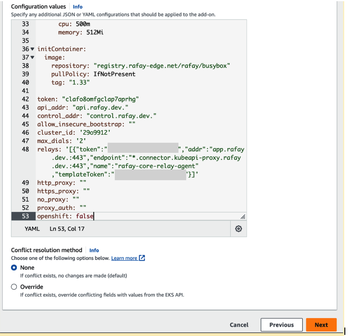 Configuration Values