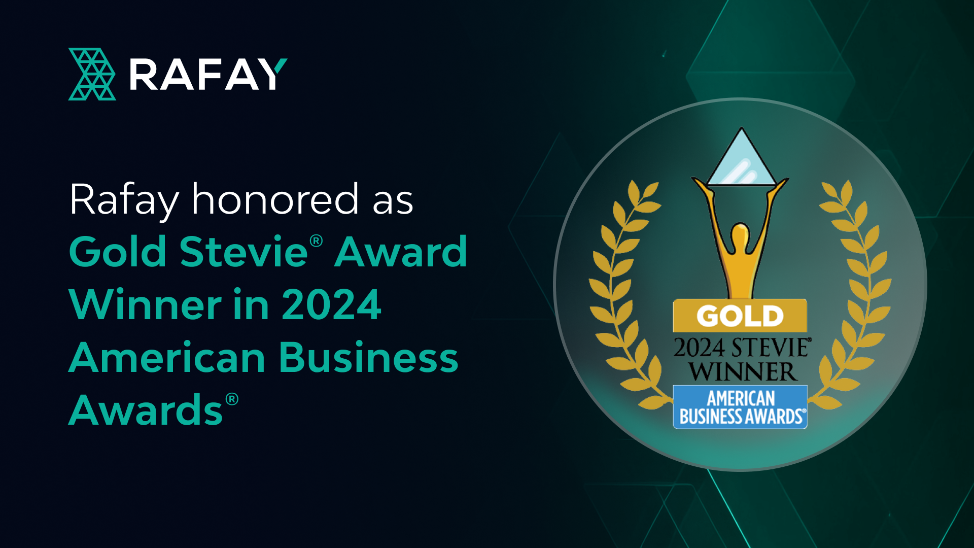 Rafay honored as Gold Stevie® Award Winner in 2024 American Business Awards®