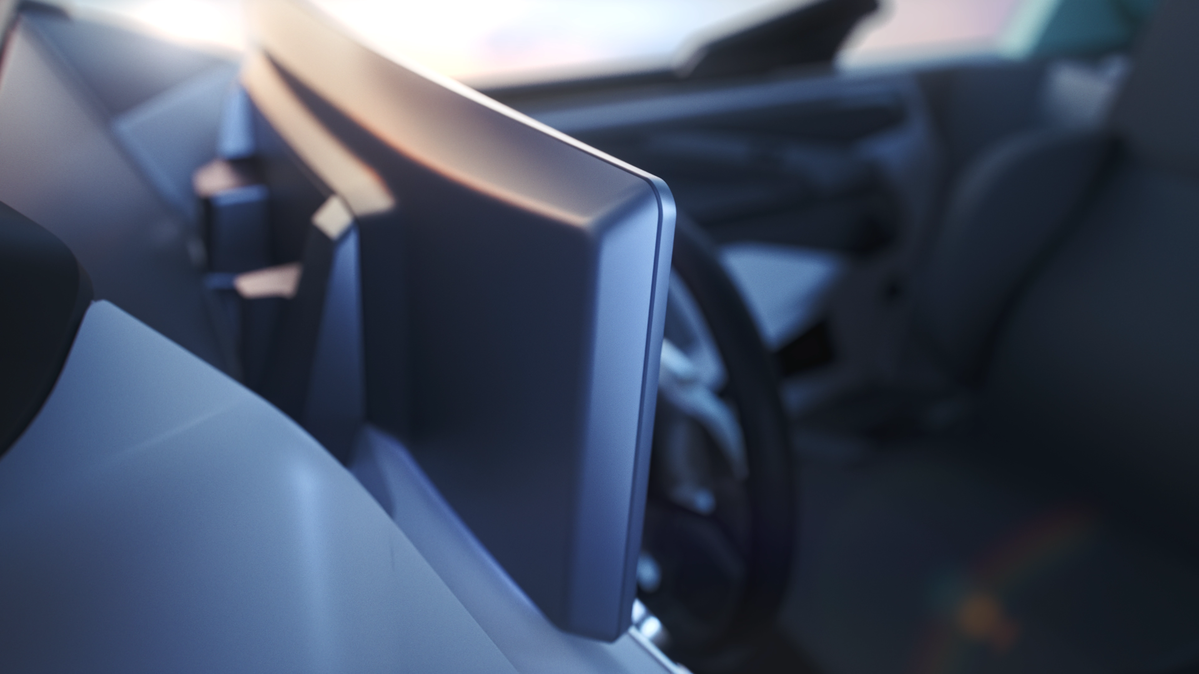 A 3D rendering of the backside of the BlackCanvas display