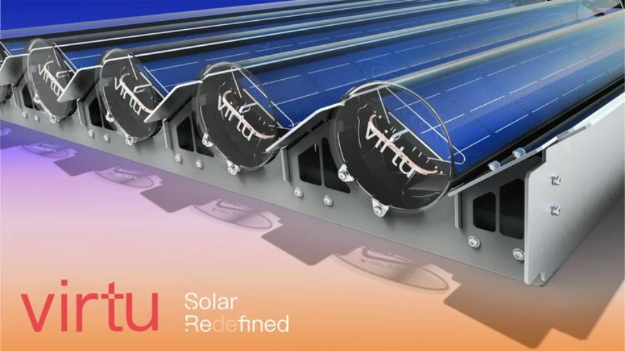 Several solar panels on a rackAI-generated content may be incorrect.