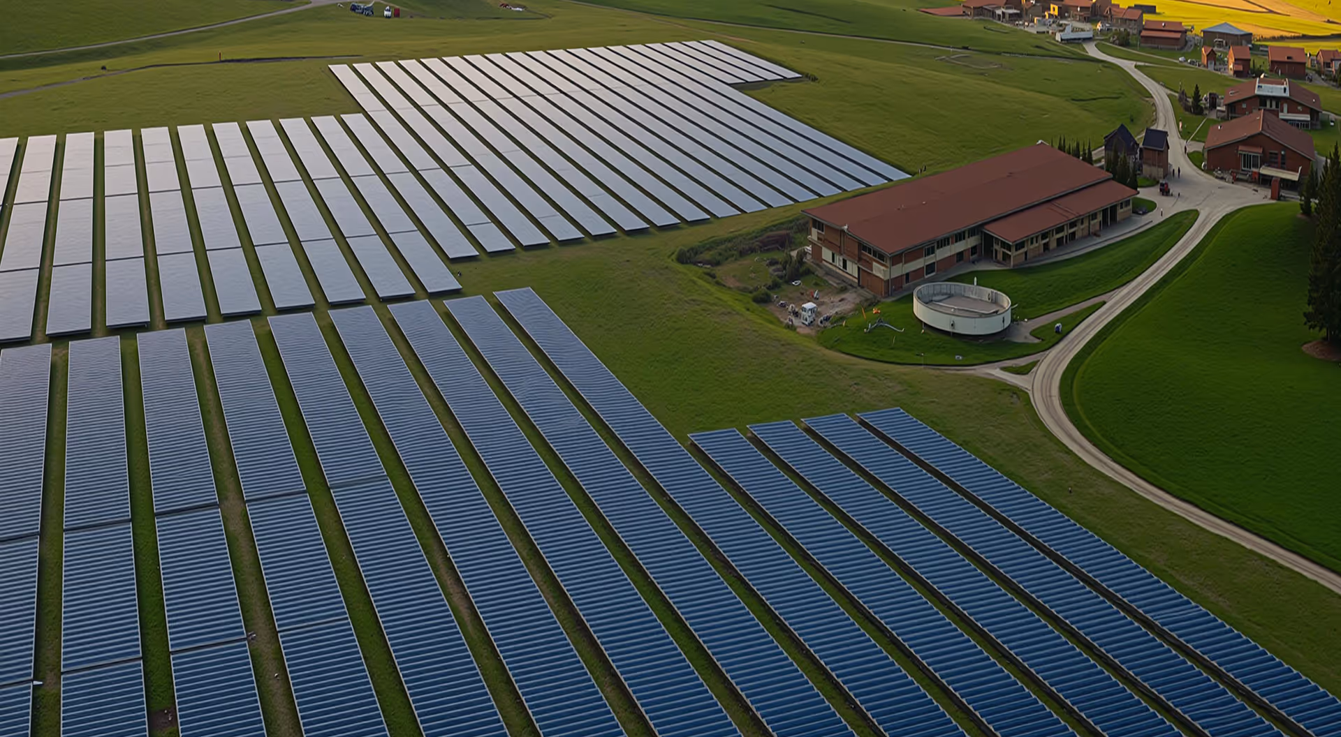 VirtuMAX solar thermal collectors in fields
