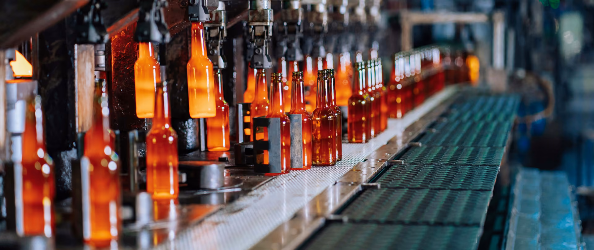 German bottling line in brewery