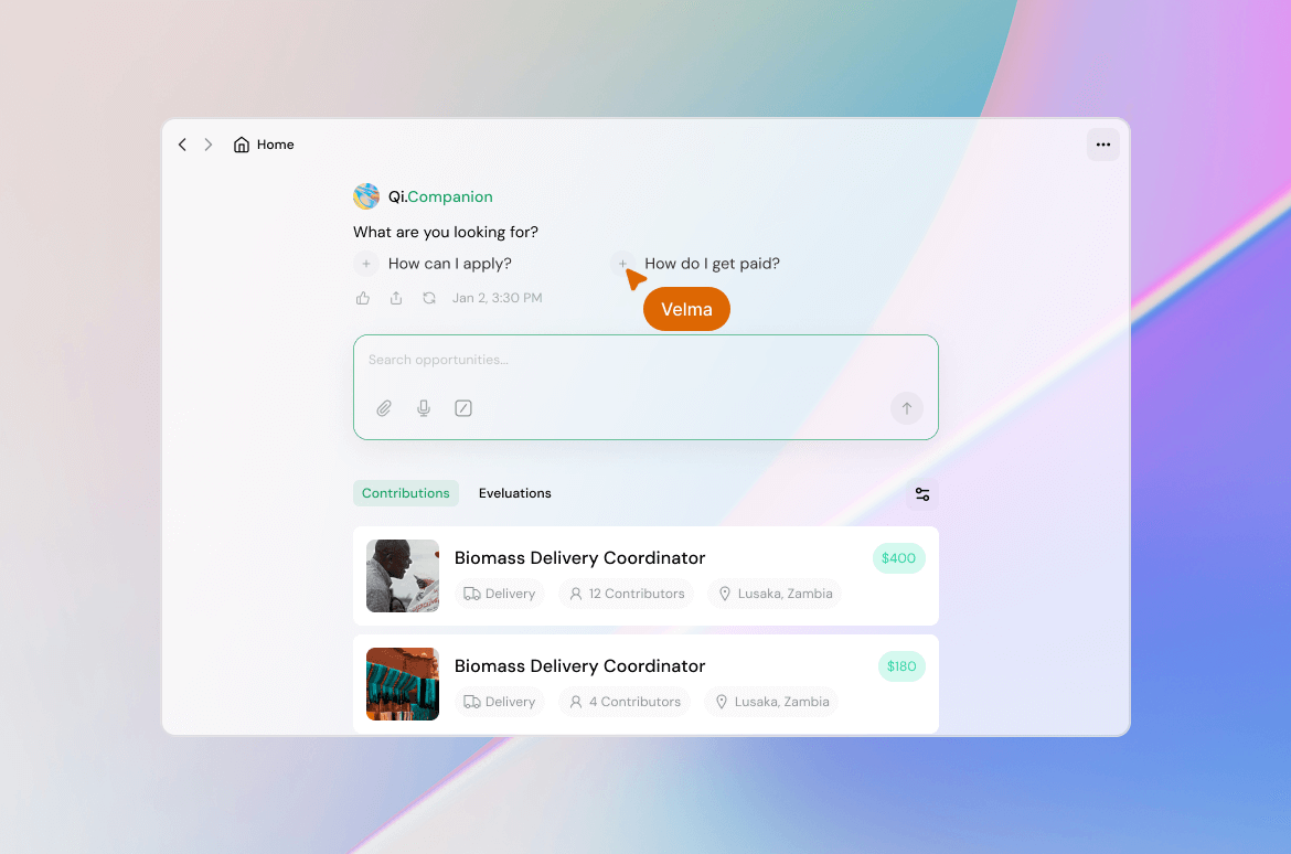 A decentralised marketplace for services and outcomes